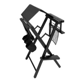 "Casual Home 47"" Director's Chair Black Frame With Black Canvas Counter Height" - thumbnail 6