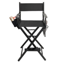 "Casual Home 47"" Director's Chair Black Frame With Black Canvas Counter Height" - thumbnail 3