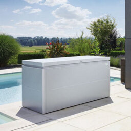 Biohort High Quality 5Ft X 2Ft Loungebox 160 Garden & Patio Metal Storage - Metallic Quartz Grey - thumbnail 3