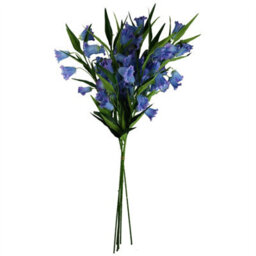Leaf 100Cm Trumpet Artificial Flower Stem Blue - thumbnail 7