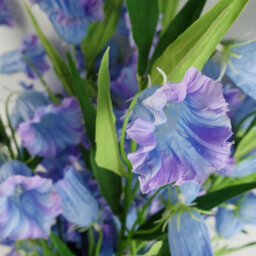 Leaf 100Cm Trumpet Artificial Flower Stem Blue - thumbnail 4