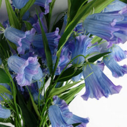 Leaf 100Cm Trumpet Artificial Flower Stem Blue - thumbnail 5