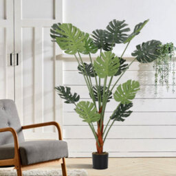 Living And Home Artificial Plant Realistic Tropical Monstera Tree Fake Plant In Pot 150 Cm - thumbnail 1