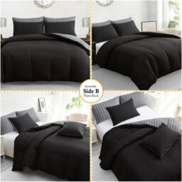 Pamposh Single Duvet Cover Set Brushed Microfiber Reversible Duvet Cover Hypoallergenic Bedding Set Ultrasoft With Zipper Closure - thumbnail 6