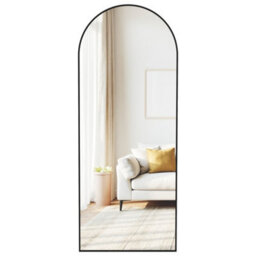 LEDREM Full Length Mirror, 165 X 60 Cm, Arched Full Body Mirror With Stand - thumbnail 2