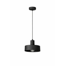 Luminosa Lighting Luminosa Velyo Dome Pendant Ceiling Light Black 1X E27 - thumbnail 1