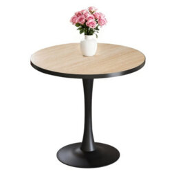 30Inch Round Leisure Coffee Table Cocktail Bar Table For Home Office Dining Room - thumbnail 1