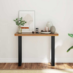 Berkfield Industrial Console Table Teak 100X35X75 Cm - thumbnail 3