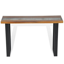 Berkfield Industrial Console Table Teak 100X35X75 Cm - thumbnail 5