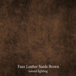 Faux Leather Suede Brown Azura Swivel Accent Chair With Footstool - thumbnail 8