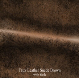 Faux Leather Suede Brown Azura Swivel Accent Chair With Footstool - thumbnail 9