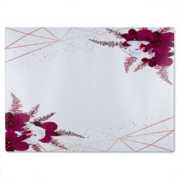 Benjamin Tate Design Geometrics & Flowers Glass Chopping Boarddesigner Style - thumbnail 2