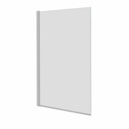 Rinse bathrooms Rinse Single Ended 1700X700mm Bath + Gloss White Front Wood Bath Panel + Chrome Square Bath Screen - thumbnail 7