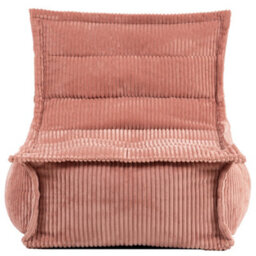 Icon Kids Dolce Scandi Jumbo Cord Lounger Bean Bag, Dawn Pink - thumbnail 3
