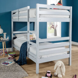 Home Source Hendon Children's Wooden Single Splittable Bunk Bed Grey - thumbnail 2