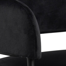 Wyld Haus Haderslev Set Of 2 Black Upholstered Dining Chairs With Armrests - thumbnail 8