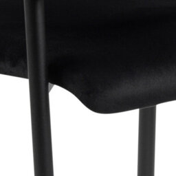 Wyld Haus Haderslev Set Of 2 Black Upholstered Dining Chairs With Armrests - thumbnail 7