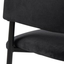 Wyld Haus Haderslev Set Of 2 Black Upholstered Dining Chairs With Armrests - thumbnail 6