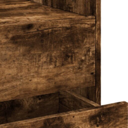 Berkfield Bedside Cabinet Smoked Oak 45X50X50 Cm Engineered Wood - thumbnail 9
