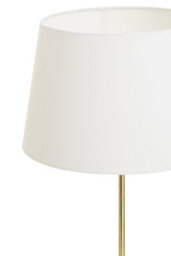 Orsina Shiny Brass Tapered Table Lamp, Easy-To-Use Switch Besides Lamp, Space-Saver Lounge Room Lamp - thumbnail 3