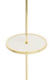 Orsina Shiny Brass Tapered Table Lamp, Easy-To-Use Switch Besides Lamp, Space-Saver Lounge Room Lamp - thumbnail 4