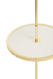Orsina Shiny Brass Tapered Table Lamp, Easy-To-Use Switch Besides Lamp, Space-Saver Lounge Room Lamp - thumbnail 6
