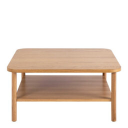 Wyld Haus Bermudas Natural Oak Square Coffee Table With Lower Shelf - thumbnail 4