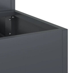 Berkfield Garden Planter Anthracite 90 X 90 X 35 Cm Steel - thumbnail 9