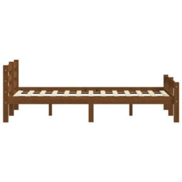 Vidaxl Bed Frame Without Mattress Honey Brown Solid Pinewood 160X200 Cm - thumbnail 5