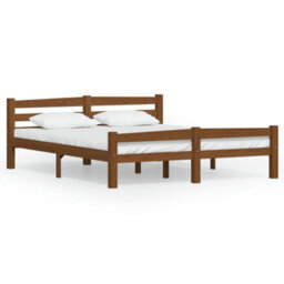 Vidaxl Bed Frame Without Mattress Honey Brown Solid Pinewood 160X200 Cm - thumbnail 2
