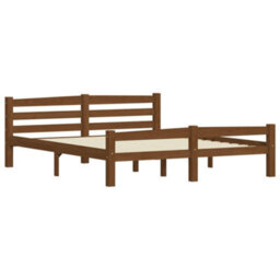 Vidaxl Bed Frame Without Mattress Honey Brown Solid Pinewood 160X200 Cm - thumbnail 3