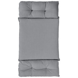 Beliani Hanging Chair With Stand Alviano Fabric Dark Grey - thumbnail 8