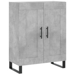 Berkfield Elegant Highboard Concrete Grey 69.5X34X180 Cm Engineered Wood - thumbnail 7