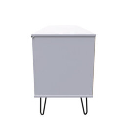 Osaka 2 Door 1 Drawer Wide Tv Unit In Grey Matt (Ready Assembled) - thumbnail 2