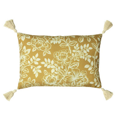 Paoletti Somerton Floral Tasselled Cushion Cover - image 1