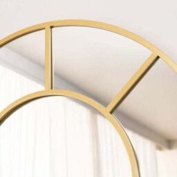 Jōbū Jobu Home - Mio - Full Length Gold Metal Arched Window Mirror - 180Cm X 105Cm - thumbnail 5