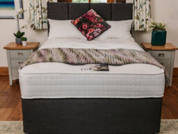 Divan Base Direct Cashmere Wool 1000 Pocket Sprung Divan Bed Set 2Ft6 Small Single 2 Drawers Side - Naples Slate - thumbnail 3