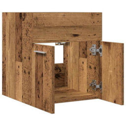 Berkfield Bathroom Sink Cabinet Old Wood 41X38.5X46 Cm Engineered Wood - thumbnail 7