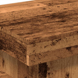 Vidaxl Coffee Table With Led Lights Old Wood 50X50X40 Cm - thumbnail 9