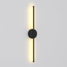 Living And Home Black 60Cm Long Strip Linear Led Indoor Wall Light Wall Sconce Warm Light For Living Room Bedroom - thumbnail 5