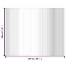 Berkfield Rug Rectangular Grey 80X100 Cm Bamboo - thumbnail 8