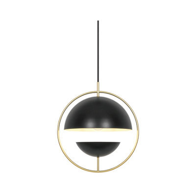 Nordlux Tavia Metal Pendant Light Dual Shade Black,mains - image 1