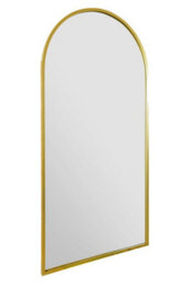 "Mirroroutlet Arcus - Gold Framed Arched Garden Wall Mirror 71"" X 35"" (180Cm X 90Cm)" - thumbnail 4