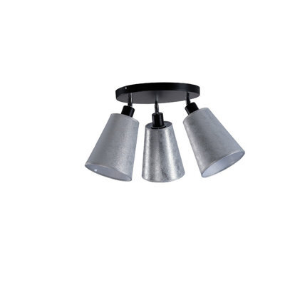 Luminosa Lighting Luminosa Eva Ceiling Spotlight Clusters Silver, 30.5Cm, 3X E27