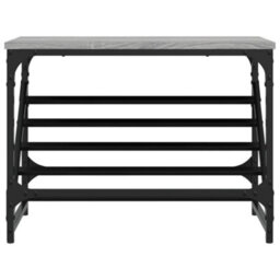 Berkfield Shoe Rack Grey Sonoma 60X30X45 Cm Engineered Wood - thumbnail 4