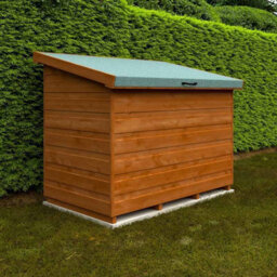 Buttercup Farm 4X2.3 Tool Chest 12mm Shed - L115 X W67.5 X H97.5 Cm - Solid Wood/softwood/pine - Burnt Orange - thumbnail 3