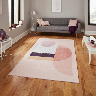Abstract Rose Luxurious Modern Easy To Clean Rug For Living Room Bedroom & Dining Room-120Cm X 170Cm - image 1