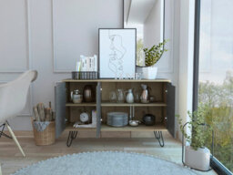 Core Products Manhattan Medium Sideboard With 3 Doors, H75.6Cm X W117.1Cm X D38.0Cm - thumbnail 7