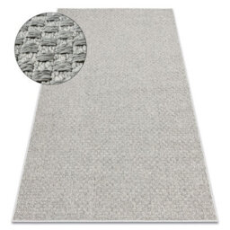 RugsX Carpet Origi 3661 Grey - Flat-Woven Sisal String 78X150 Cm - thumbnail 1
