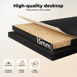 Levede Reversible L-Shaped Corner Desk 4 Drawers For Office Or Gaming - thumbnail 7